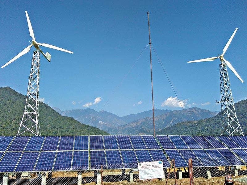 Installation of Nepal’s largest hybrid wind-solar power system comes online 
